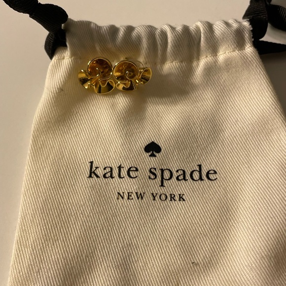 Kate Spade gold plated earrings - Picture 2 of 2